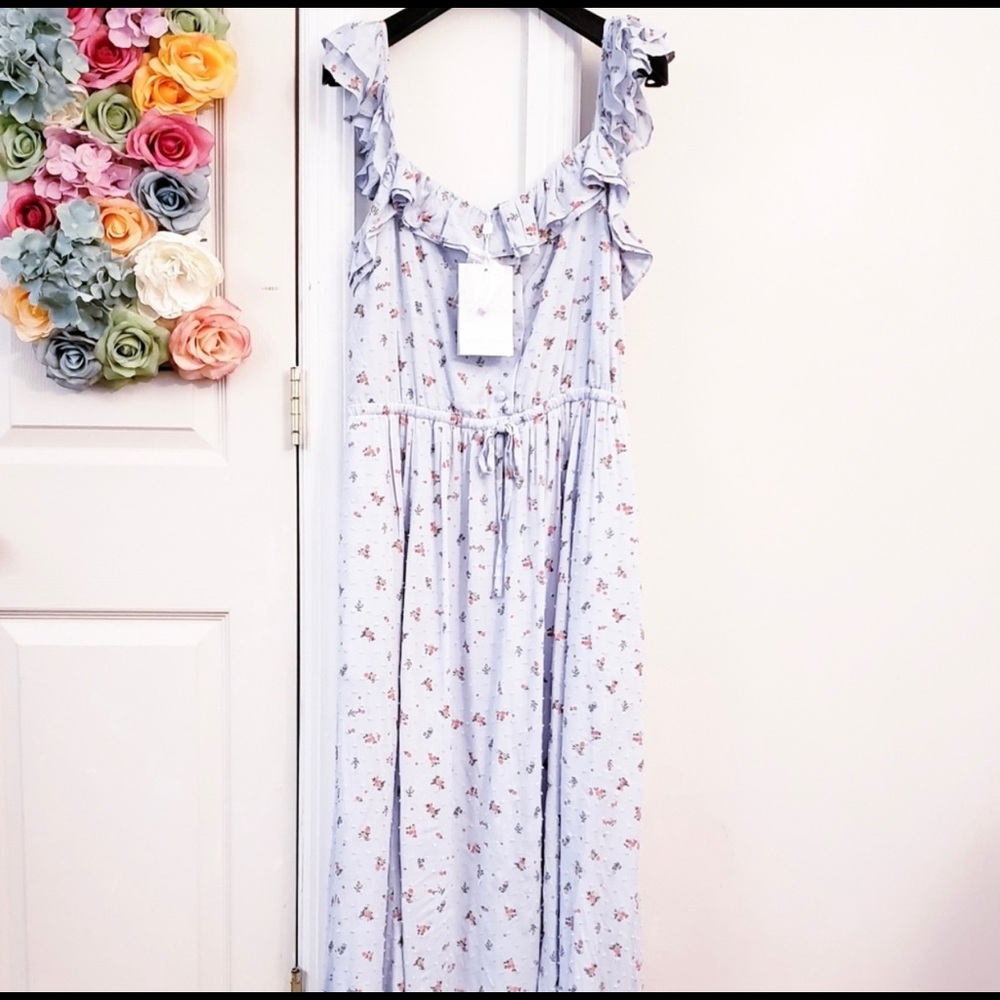 GAL MEETS GLAM New $198 Floral Maxi Long Dress